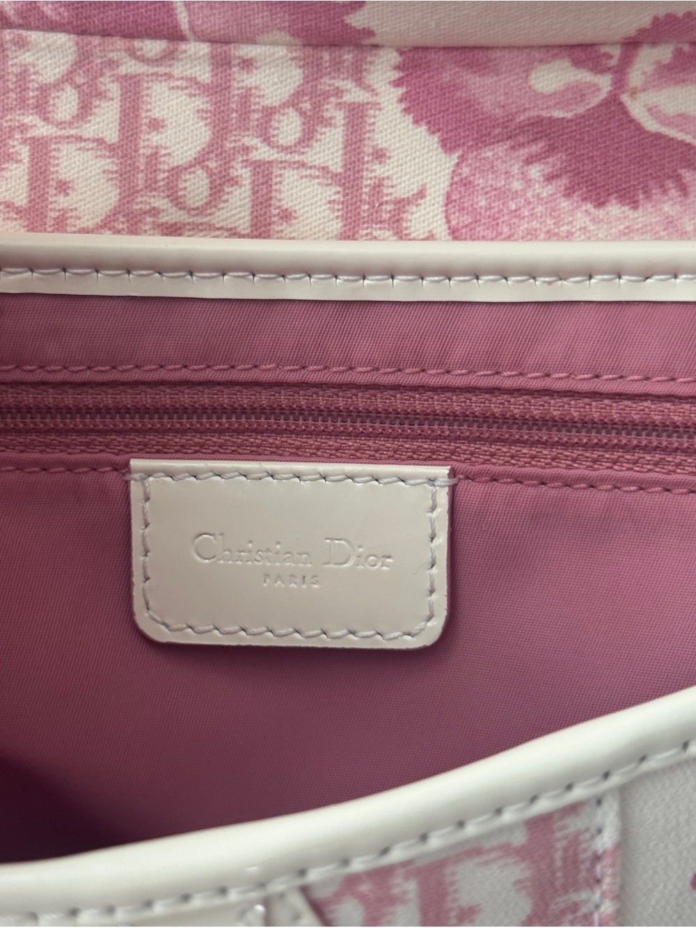Vintage authentic Christian Dior 2004 PinkGirly Diorissimo Saddle Bag - Picture 14 of 16